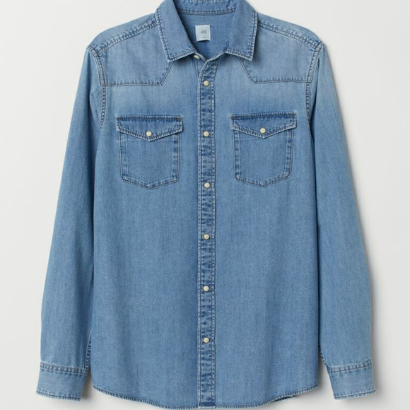 H&M Tops - H&M LOGG Women's Denim Shirt